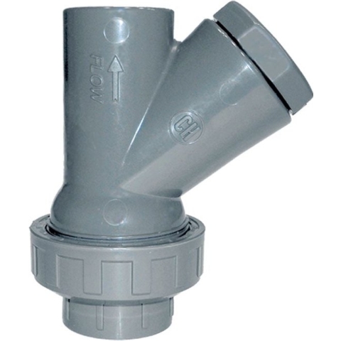 PVC bal terugslagklep Y-type 1¼