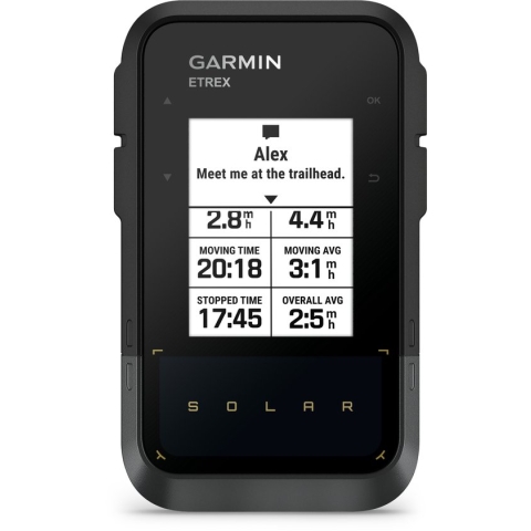 Garmin eTrex Solar - Navigatie - Handheld - Zonne-energie - Multiband-GPS - 2.2 inch scherm - Zwart