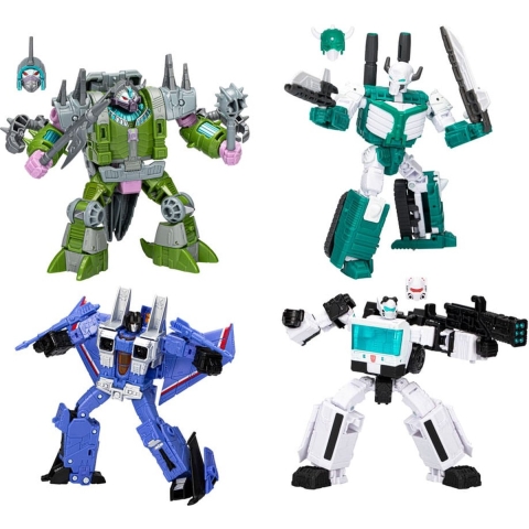 Transformers Buzzworthy Bumblebee Action Figure 4-Pack 86-24BB Ironhide (Voyager Class) & 86-20BB Prowl (Deluxe Class)