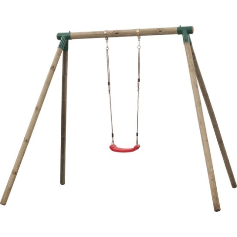 Enkelvoudige houten schommel - SwingKing Analies compleet
