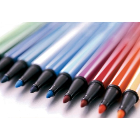 STABILO Pen 68 - Premium Viltstift - Etui Met 10 Kleuren