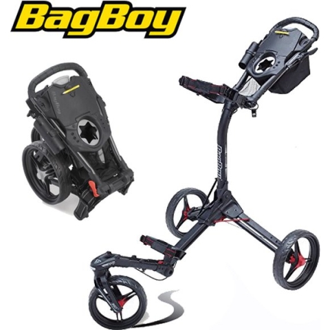 BagBoy TriSwivel II Golftrolley, mat zwart