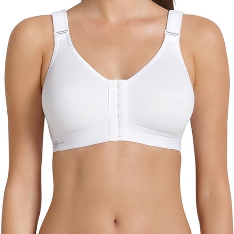 Anita - Frontline Sport bh met voorsluiting - Wit - 95D