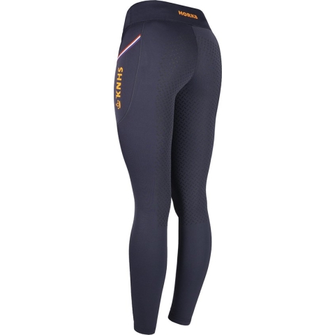 Knhs Rijlegging Full Grip Kids Donkerblauw-oranje - 140