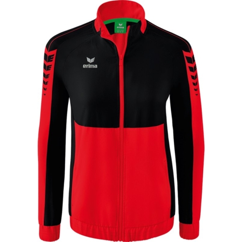 ERIMA Six Wings Presentatiejack Dames Rood-Zwart Maat 38