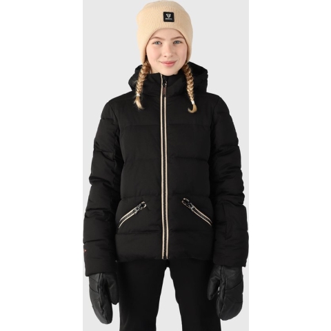 Brunotti Iraika Meisjes Puffer Ski Jas - Zwart - 140