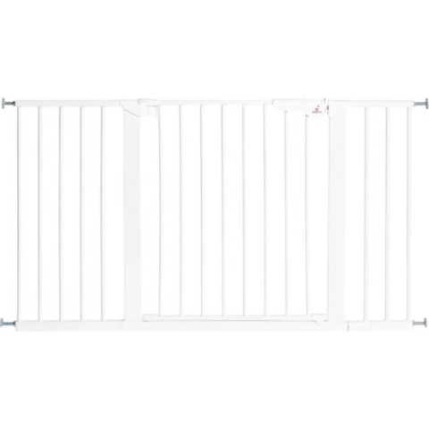 BabyDan Premier Klemhek 3 spijlen + 32cm Wit 126 cm - 132,2 cm
