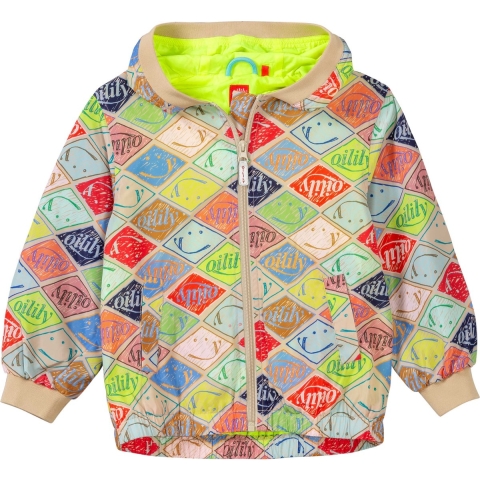 Count coat 50 AOP Graphic logo Blue: 116/6yr