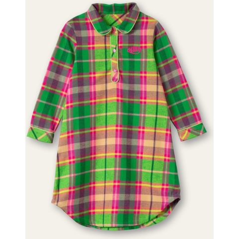 Droom woven nightgown 72 green check Light Green: 104/4yr