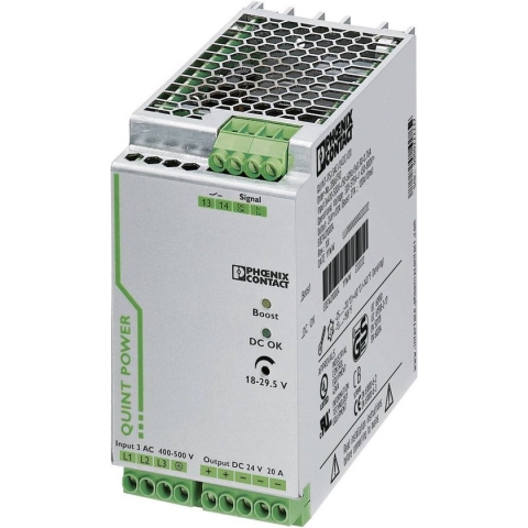 Phoenix Contact QUINT-PS/3AC/24DC/20 DIN-rail netvoeding 24 V/DC 20 A 480 W 1 x