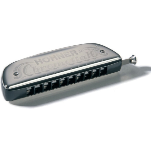 Hohner Chrometta 10 C - chromatische mondharmonica - topmerk