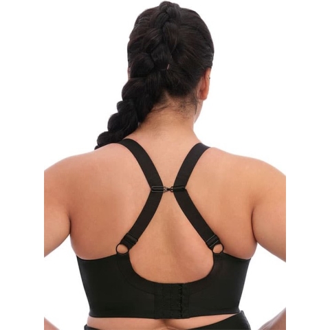 Elomi Energise Grote maten Sport bh – Zwart - 105E