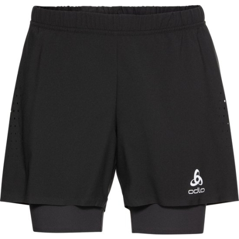 ODLO Zeroweight 2in1 Short 5'' Heren - Zwart - maat XXL