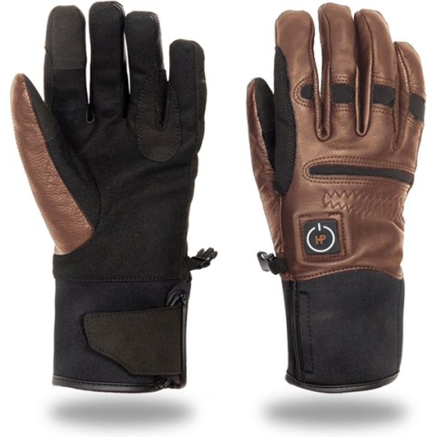 HeatPerformance® NATURE - verwarmde handschoenen - paardrijden - wandelen - fietsen - dames - cognac | maat XL