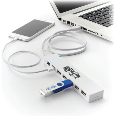 Tripp-Lite U360-007C-2X3 7-Port USB 3.0 / USB 2.0 Combo Hub - USB Charging, 2 USB 3.0 & 5 USB 2.0 Ports TrippLite