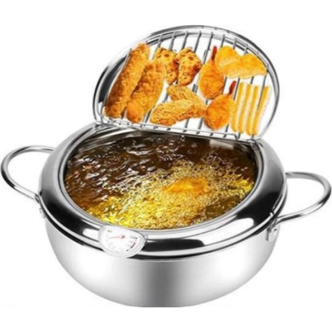Velox Japanse Friteuse - 20cm - 2,2L - Friteuse 2 liter - Frituurpan - Friteuse