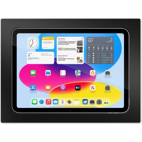 iPad® 10th Gen 10.9" inbouw wandhouder Zwart