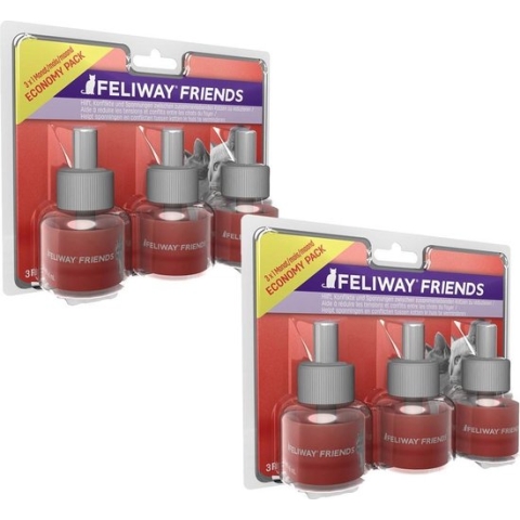 Feliway Friends Navulling - Anti stressmiddel - 2 x 3x48 ml