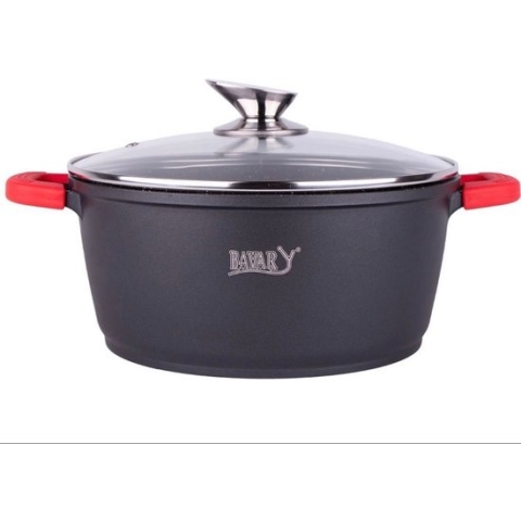 Bavary KATG36 Pan - Braadpan - Soeppan - Ø 36 cm - Inductie - Keramisch - 12 Liter - Zwart