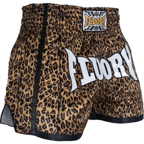 Fluory Muay Thai Shorts Kickboxing Leopard maat XXXL