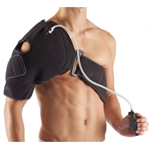 Schaper Ice Pack & Compressie Schouderbrace Unisex Zwart