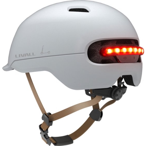 Livall C20 White Medium - (Smart) fietshelm - SOS functie - Smart verlichting - Remlicht