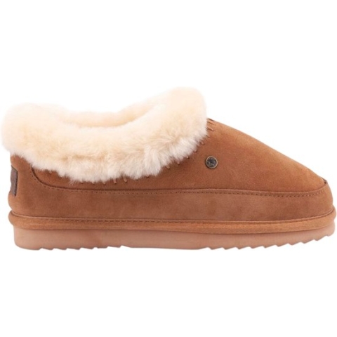 Warmbat Barraba Women Suede Dames Sloffen - Cognac - Maat 39