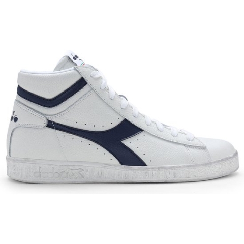 Diadora Game L High Waxed White Blue