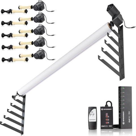 Bresser Electrisch Achtergrondsysteem - 6x Achtergrondrol  - Draadloos