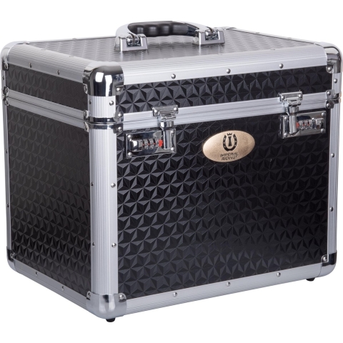 RelaxPets - Imperial Riding - Grooming Box Shiny - Black Glitter - 38x28x32 cm