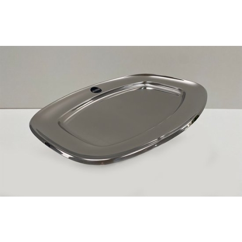 Alessi Vlakke Schaal-RVS-40x28 cm.