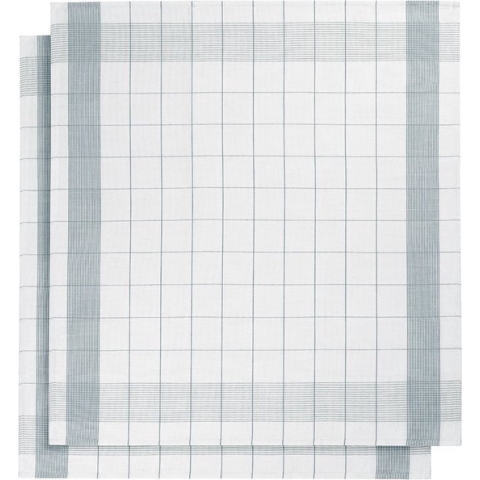 set van 6 keukenhanddoeken - De Witte Lietaer - kleur wit/oxyde
