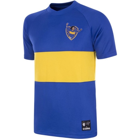 COPA - Maradona X COPA Boca 1981 - 82 Retro Voetbal Shirt - S - Blauw; Geel
