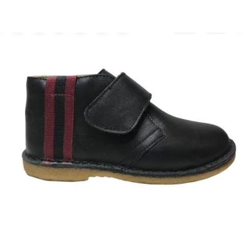 Naturino mt 28 lederen velcro schoenen Cuneo zwart bordeau