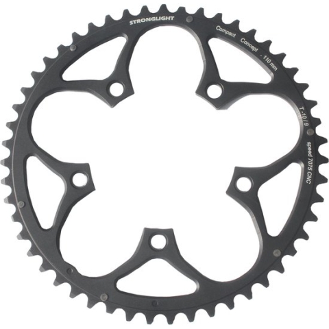 Stronglight kettingblad S Race Zircal (steek 110mm) 50T 9/10v zwart