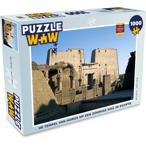 Puzzel De tempel van Horus op een zonnige dag in Egypte - Legpuzzel - Puzzel 1000 stukjes volwassenen