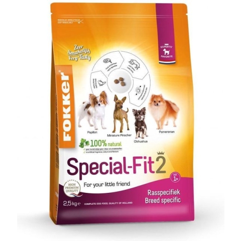 3x Fokker Special-Fit 2 Hondenvoer Kip 2,5 kg