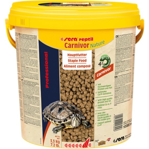 Sera reptil professional Carnivor Nature 10 liter