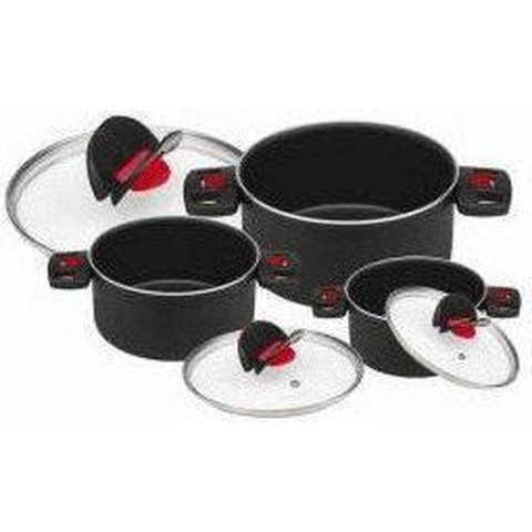 Ballarini Click & Cook Kookpannenset - 3-delig - Aluminium