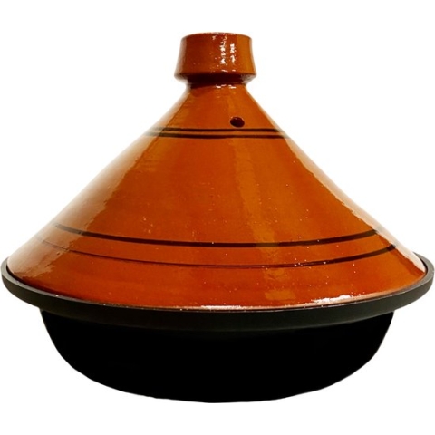 Tajine -  Ø 30 cm - Aardewerk en gegoten aluminium