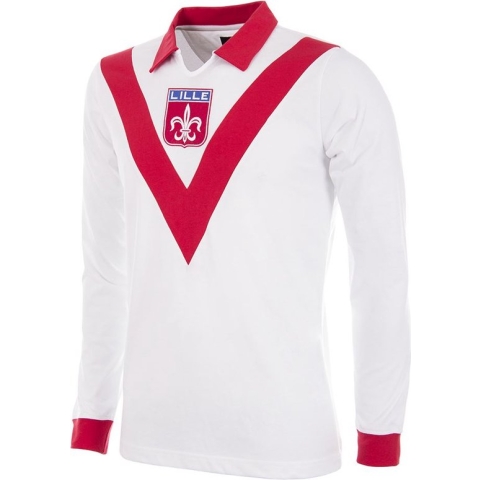 COPA - Lille OSC 1954 - 55 Retro Voetbal Shirt - S - Wit