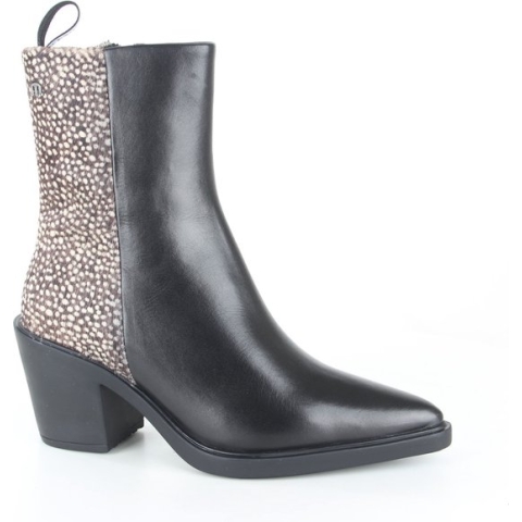 Maruti - Gisele Enkellaarsjes op hak Pixel - Black/Pixel Black - 37
