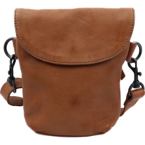 Bear Design Frederique Leren Schoudertas / Crossbodytas - Taupe