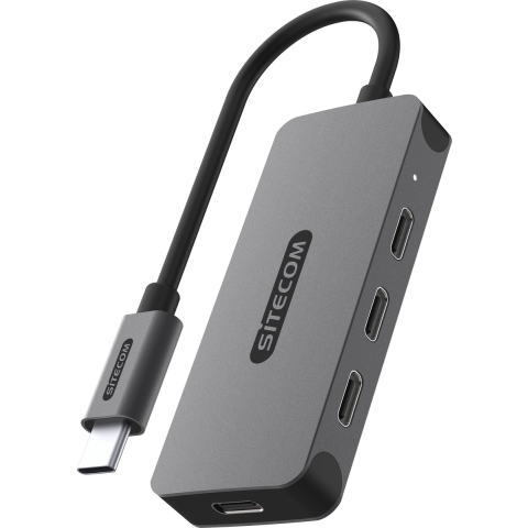 Sitecom CN-5015 USB-C To 4 x USB-C 10Gbps PD Hub | USB-Hubs | Accessoires&Toebehoren - Computer toebehoren | 8716502031733