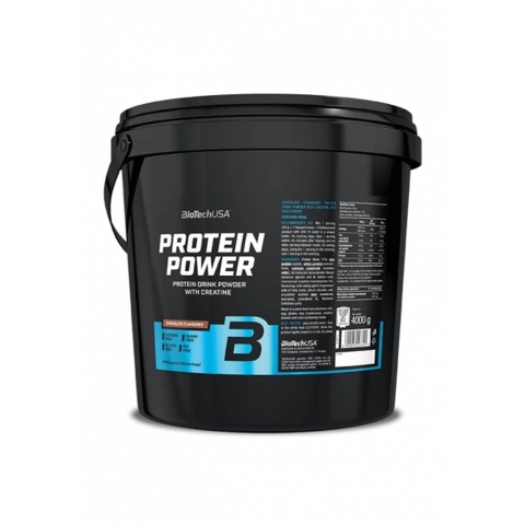 Protein Poeder - Protein Power - 4000g - BioTechUSA - - Aardbei Banaan