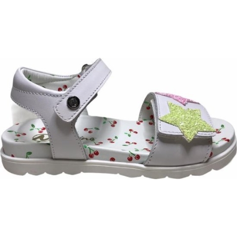 Naturino velcro 2 sterren lederen sandalen Amantia wit mt 25