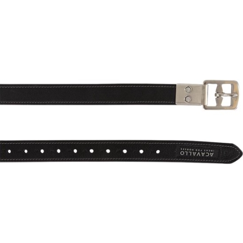 Acavallo Beugelriemen Soft - Black - Maat 145cm