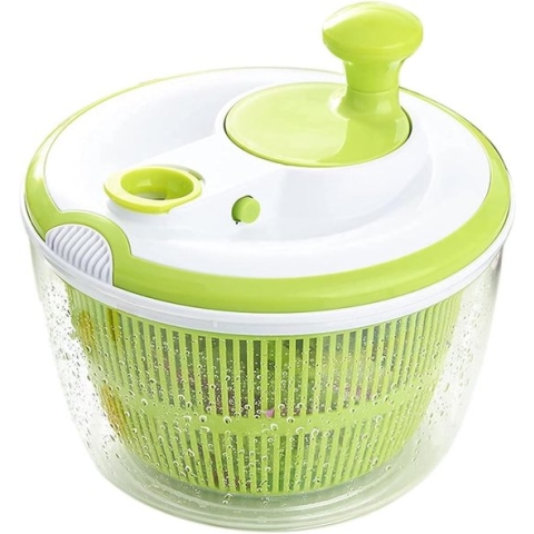 Salad Spinner Groot 5L Groente- en Fruitdroger, Gemakkelijk in gebruik