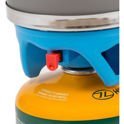 Highlander snelkoker gasbrander Fastboil MKIII  1.1 Liter - Blauw