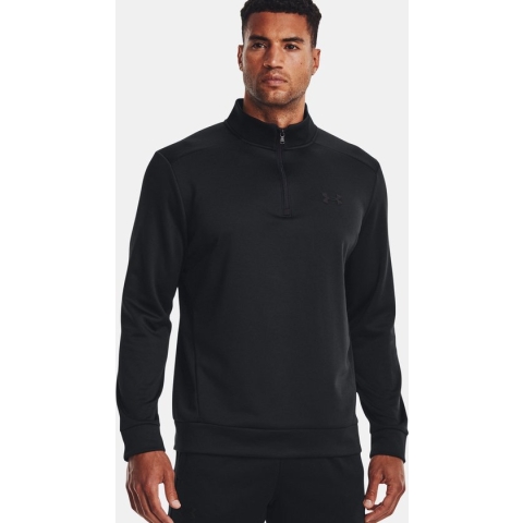 Under Armour Armour Fleece Halve Rits Sweatshirt Zwart L / Regular Man